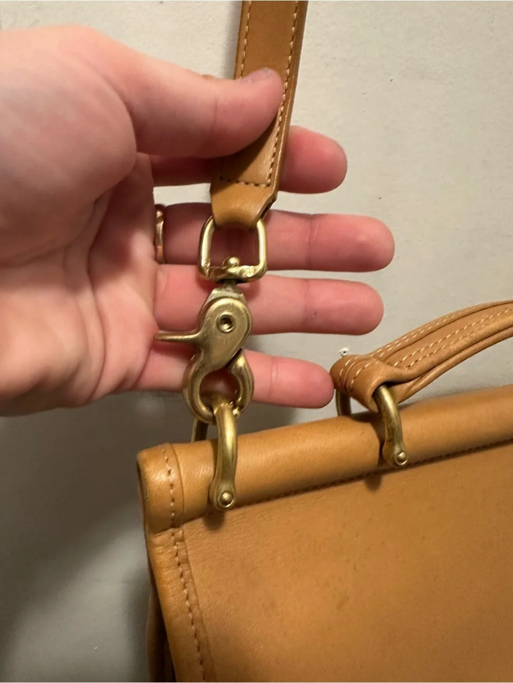 Vintage Coach 9927 British Tan Court Briefcase Messenger Bag USA Leather